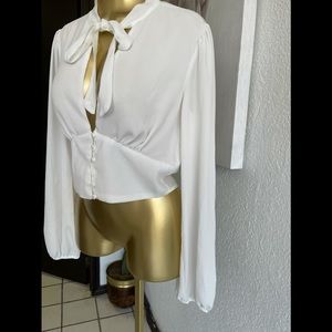 M Forever 21 crop blouse